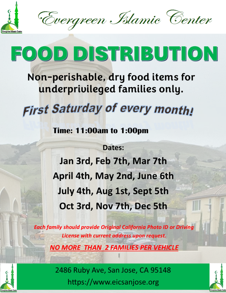 EIC Food Distribution 2026 flyer
